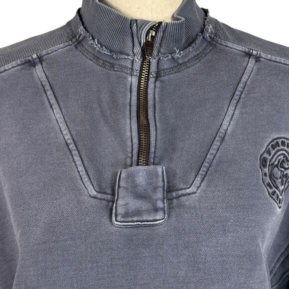 Gymshark Small Premium Legacy Sweatshirt Oversized Heavyweight 1/4 Zip Cropped - Picture 2 of 12